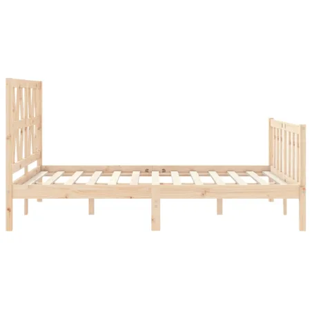 Cadre de lit sans matelas 140x190 cm bois de pin massif
