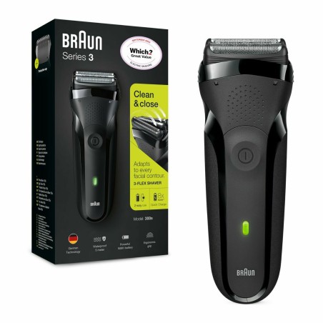 Afeitadora Eléctrica Recargable Braun 3-300S Carga rápida