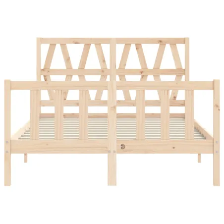 Cadre de lit sans matelas 120x200 cm bois de pin massif