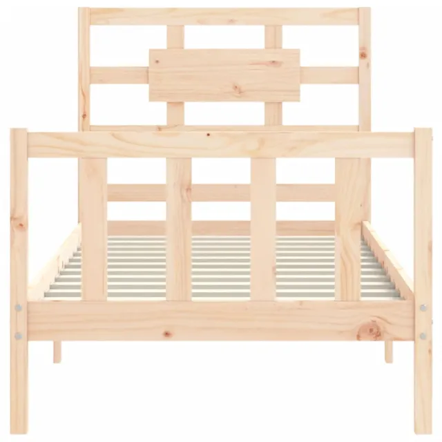 Cadre de lit sans matelas 90x200 cm bois de pin massif