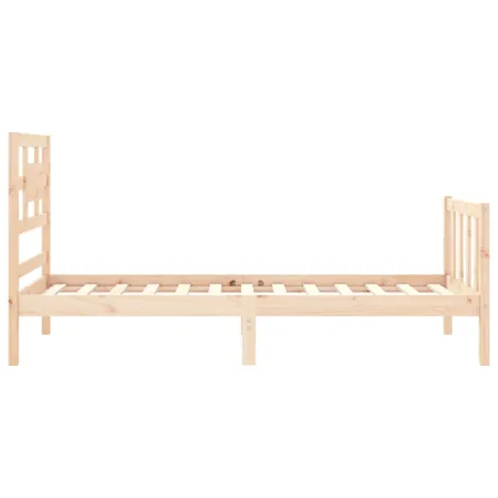 Cadre de lit sans matelas 90x200 cm bois de pin massif