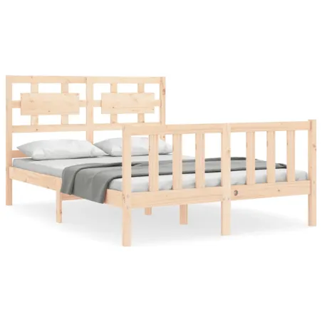 Cadre de lit sans matelas 120x200 cm bois de pin massif