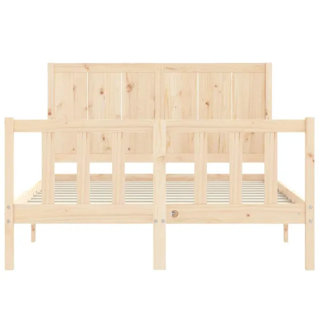 Cadre de lit sans matelas bois de pin massif