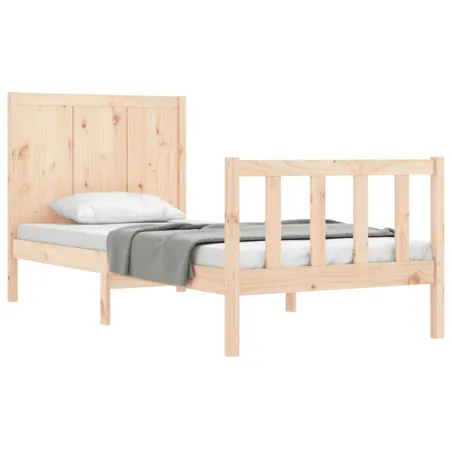 Cadre de lit sans matelas 100x200 cm bois massif de pin