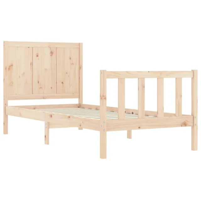 Cadre de lit sans matelas 100x200 cm bois massif de pin