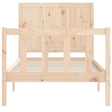 Cadre de lit sans matelas 100x200 cm bois massif de pin