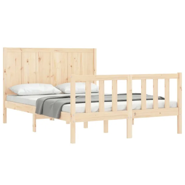 Cadre de lit sans matelas 120x200 cm bois de pin massif
