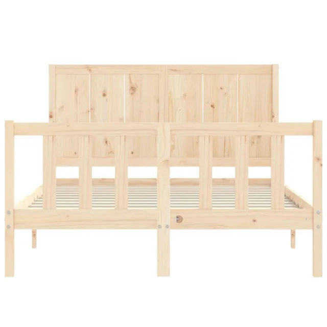 Cadre de lit sans matelas 120x200 cm bois de pin massif