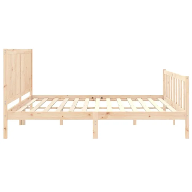 Cadre de lit sans matelas 200x200 cm bois massif de pin