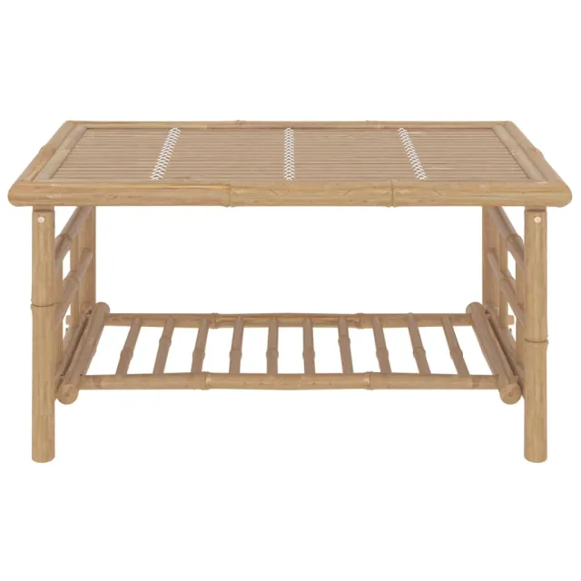 Salon de jardin 2 pcs avec coussins gris foncé bambou