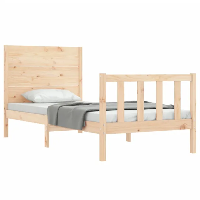 Cadre de lit sans matelas 90x200 cm bois de pin massif