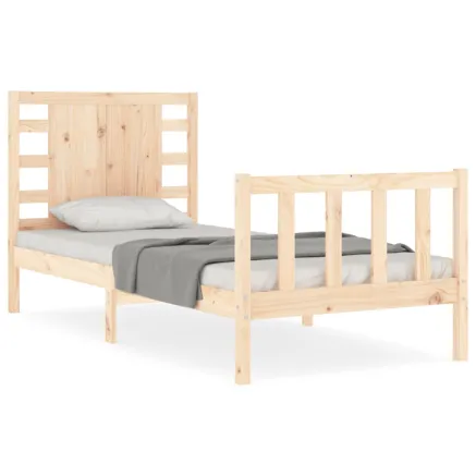 Cadre de lit sans matelas 90x200 cm bois de pin massif 2