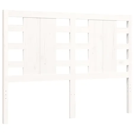 Cadre de lit sans matelas blanc 120x200 cm bois de pin massif