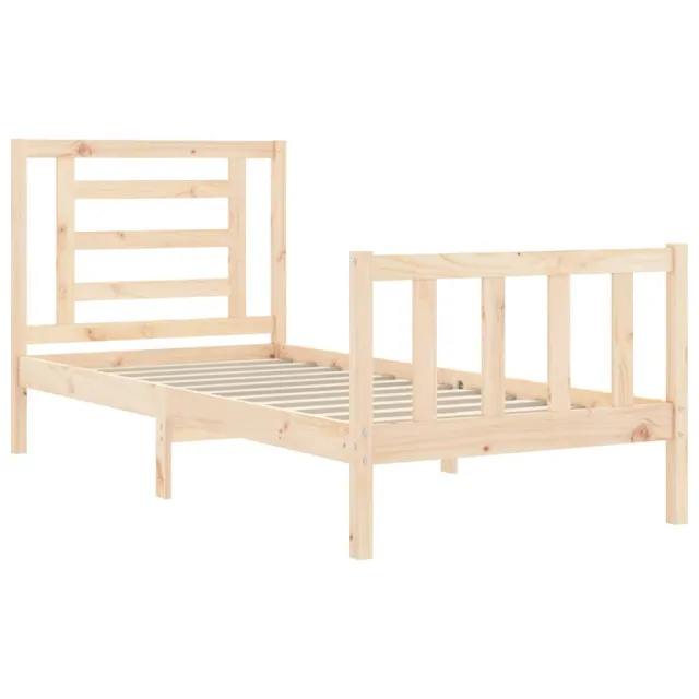 Cadre de lit sans matelas bois de pin massif
