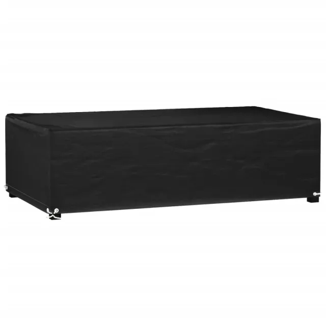 Housse de salon de jardin 8 œillets 125x70x35 cm rectangulaire