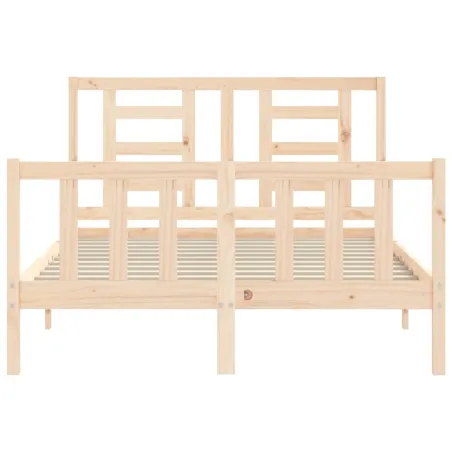 Cadre de lit sans matelas 140x200 cm bois massif de pin