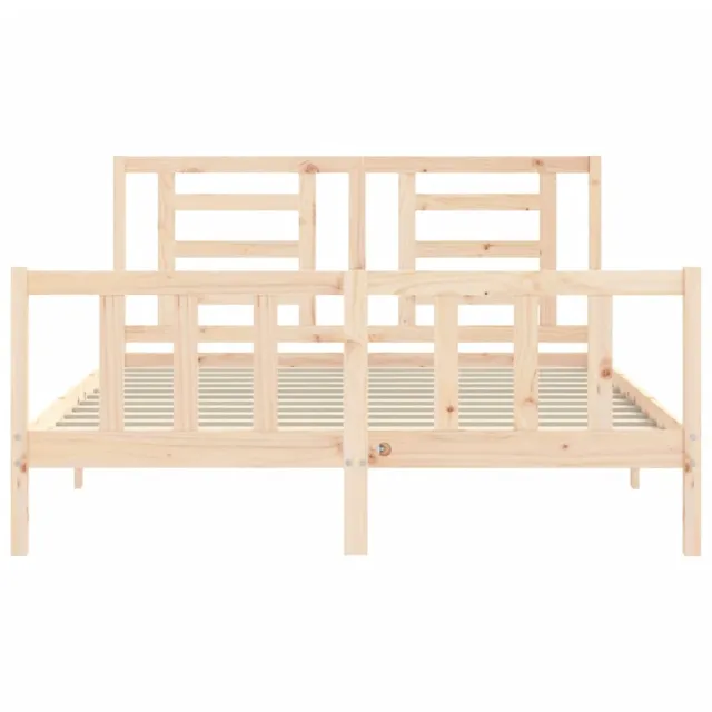 Cadre de lit sans matelas 160x200 cm bois massif de pin
