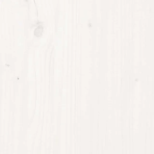 Cadre de lit sans matelas blanc 200x200 cm bois massif de pin