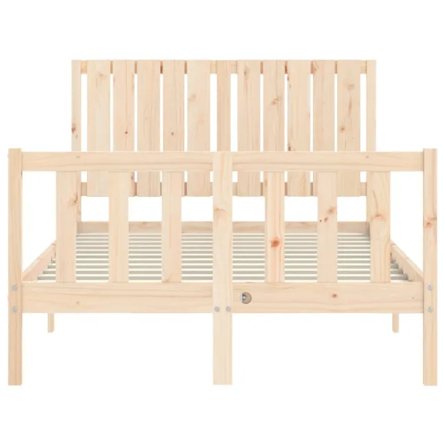 Cadre de lit sans matelas bois de pin massif