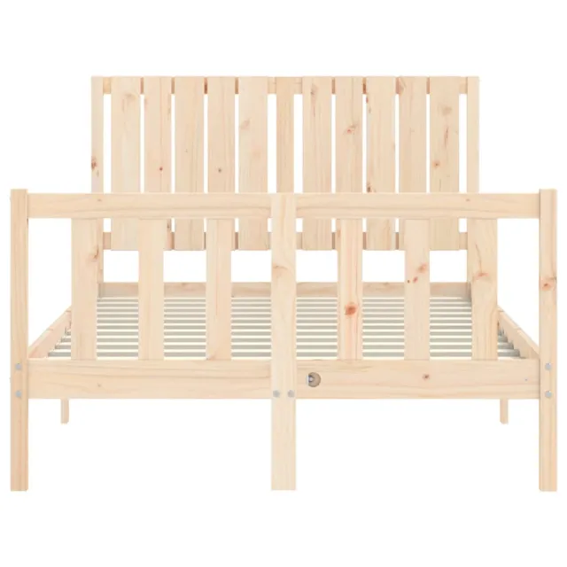 Cadre de lit sans matelas 120x200 cm bois de pin massif