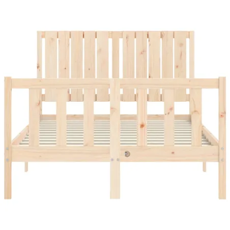 Cadre de lit sans matelas 120x200 cm bois de pin massif