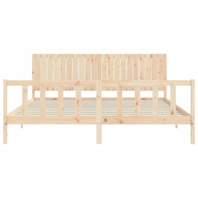 Cadre de lit sans matelas 200x200 cm bois massif de pin
