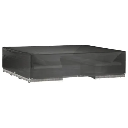 Housse de salon de jardin 16 œillets 240x240x55 cm carré 2