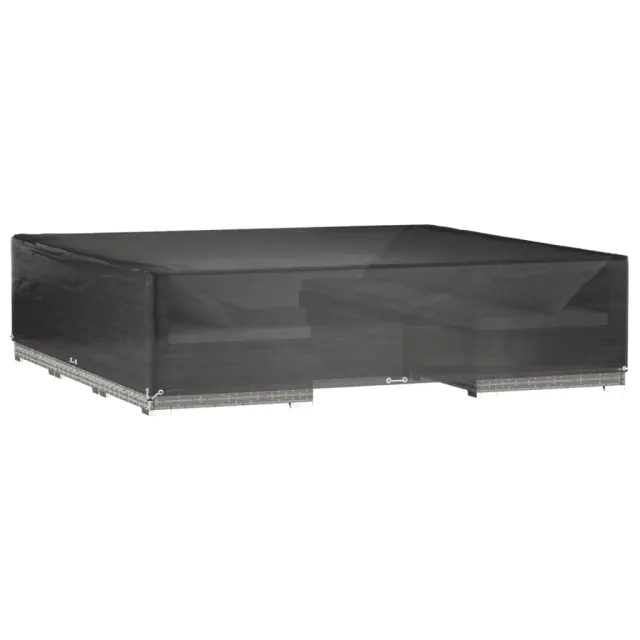 Housse de salon de jardin 16 œillets 240x240x55 cm carré