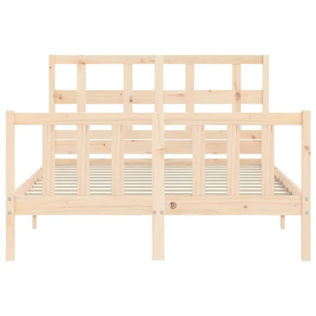 Cadre de lit sans matelas 120x200 cm bois de pin massif