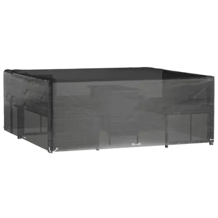 Housse de salon de jardin 16 œillets 250x250x90 cm carré 2