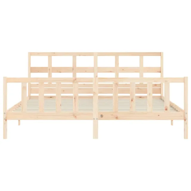 Cadre de lit sans matelas 200x200 cm bois massif de pin