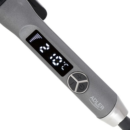 Rizador de Pelo Adler AD 2114 Negro Gris Cerámica 1 Pieza