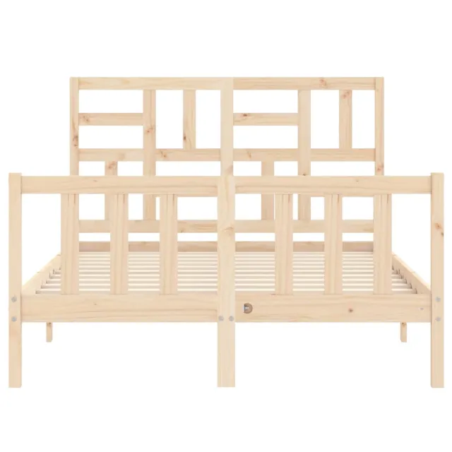 Cadre de lit sans matelas 140x190 cm bois de pin massif