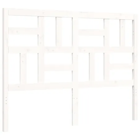 Cadre de lit sans matelas blanc 140x190 cm bois de pin massif