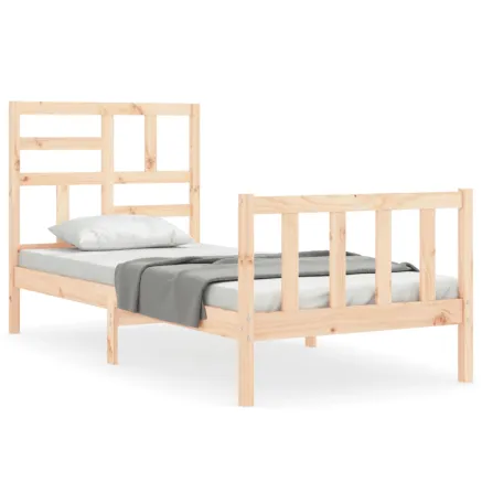Cadre de lit sans matelas 90x200 cm bois de pin massif 2