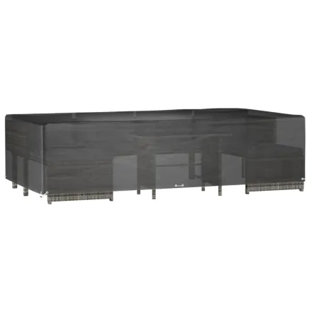 Housse de salon de jardin 12 œillets 315x160x75cm rectangulaire 2