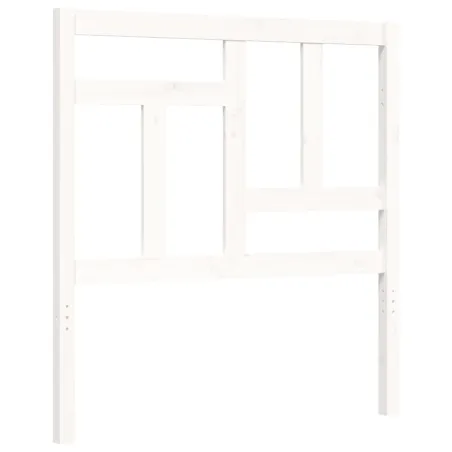 Cadre de lit sans matelas blanc 90x200 cm bois de pin massif