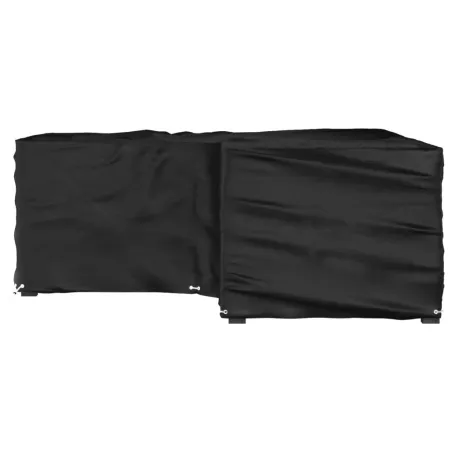 Housse de salon de jardin en forme de L 12 œillets 185x185x70cm