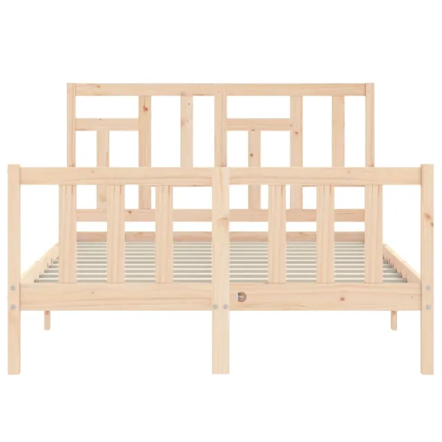 Cadre de lit sans matelas 140x200 cm bois massif de pin