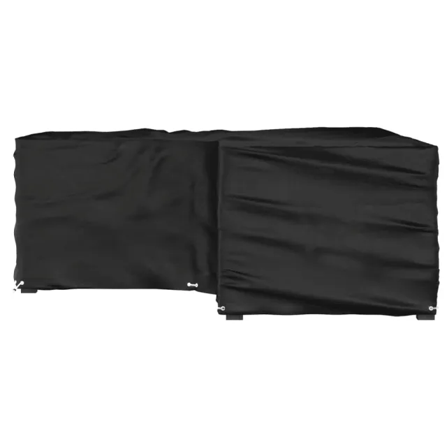 Housse de salon de jardin en forme de L 16 œillets 215x215x70cm