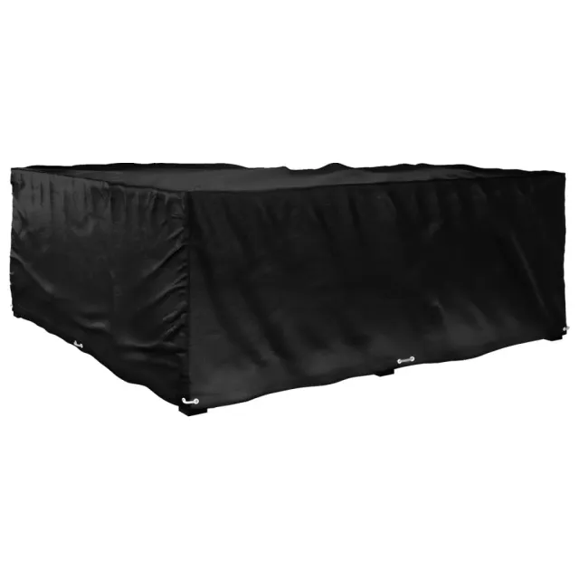 Housse de salon de jardin en forme de L 16 œillets 215x215x70cm