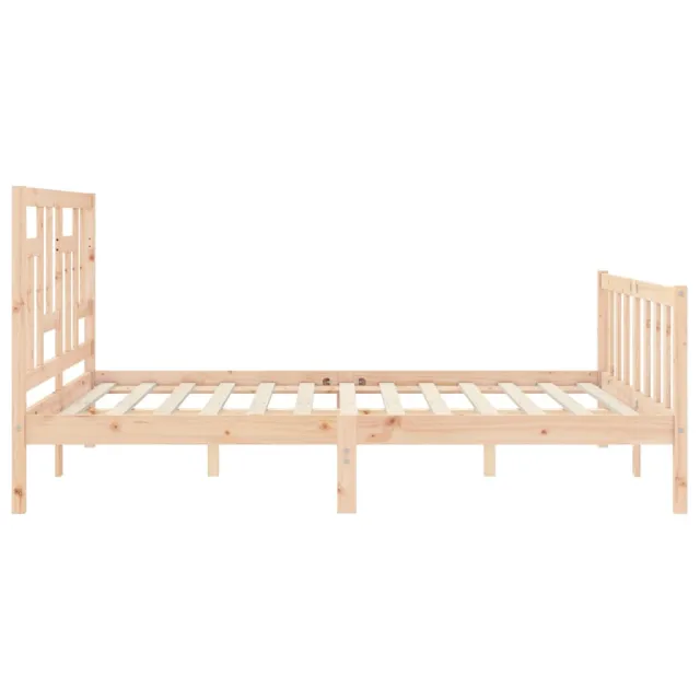 Cadre de lit sans matelas 160x200 cm bois massif de pin