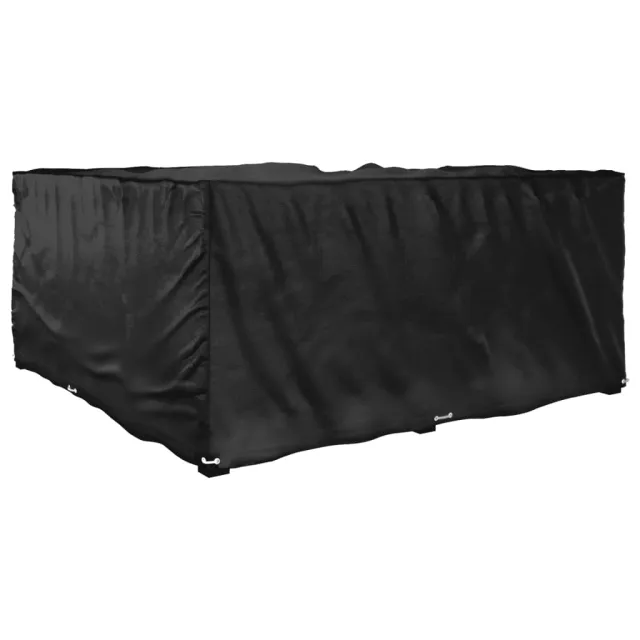 Housse de salon de jardin en forme de L 16 œillets 215x215x90cm