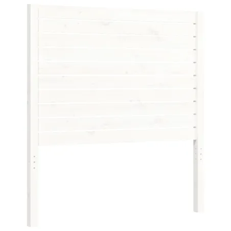 Cadre de lit sans matelas blanc bois de pin massif