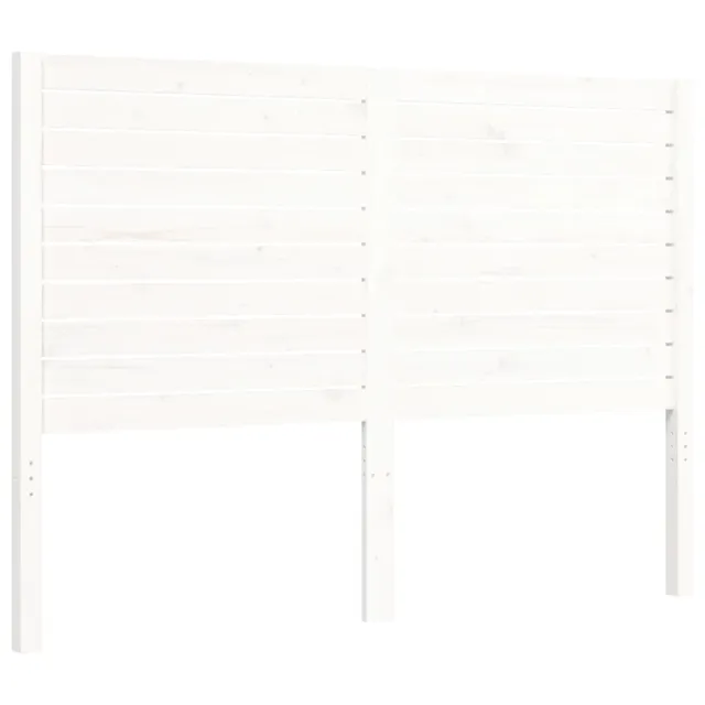 Cadre de lit sans matelas blanc 140x190 cm bois de pin massif