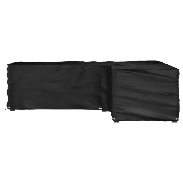 Housse de salon de jardin en forme de L 16 œillets 285x285x70cm