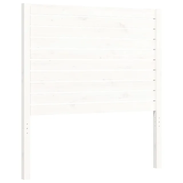 Cadre de lit sans matelas blanc 90x200 cm bois de pin massif