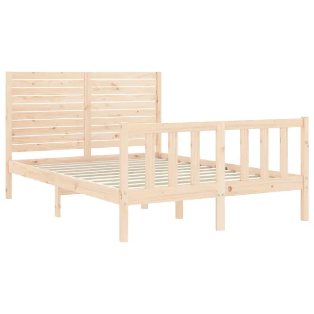 Cadre de lit sans matelas 140x200 cm bois massif de pin
