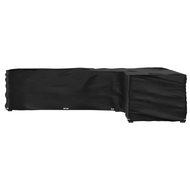 Housse de salon de jardin en forme de L 20 œillets 300x300x70cm