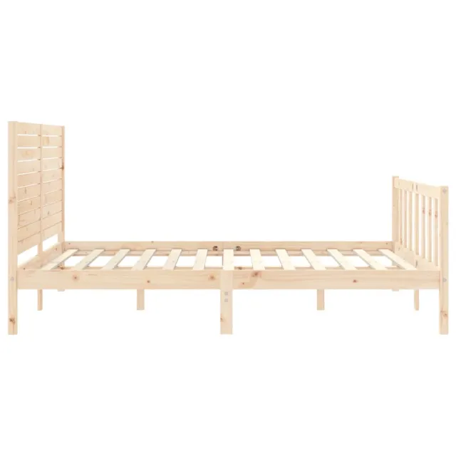 Cadre de lit sans matelas 160x200 cm bois massif de pin
